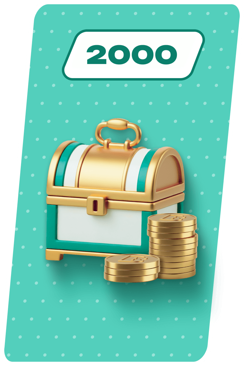 Accumulate 2000 coins